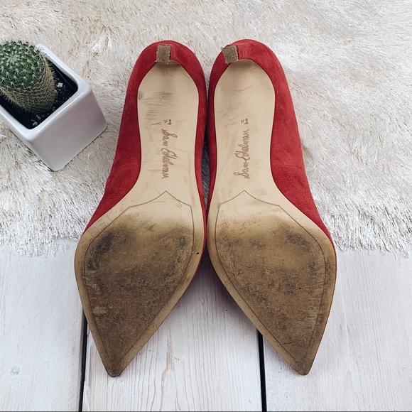 Sam Edelman | Red Suede Dea Heel 👠 - Picture 4 of 8